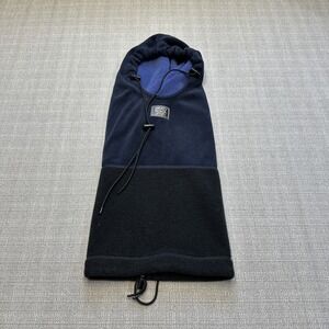 Head Sokz Hat Cap Polartec Fleece Hooded Gaiter Neck Warmer Black Blue‎ Mens USA
